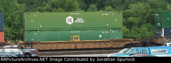 DTTX 786376A with two containers